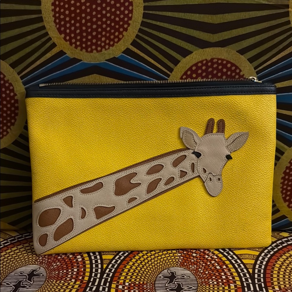 Yellow Giraffe Clutch